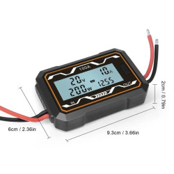 DC Digital Power Meter 0-60V / 0-100A - Measure Wh Ah Watt Voltage Ampere